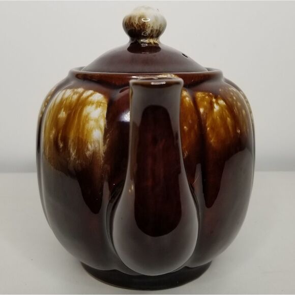 Japan‎ Pottery Brown White Drip Glaze Teapot - Picture 6 of 14